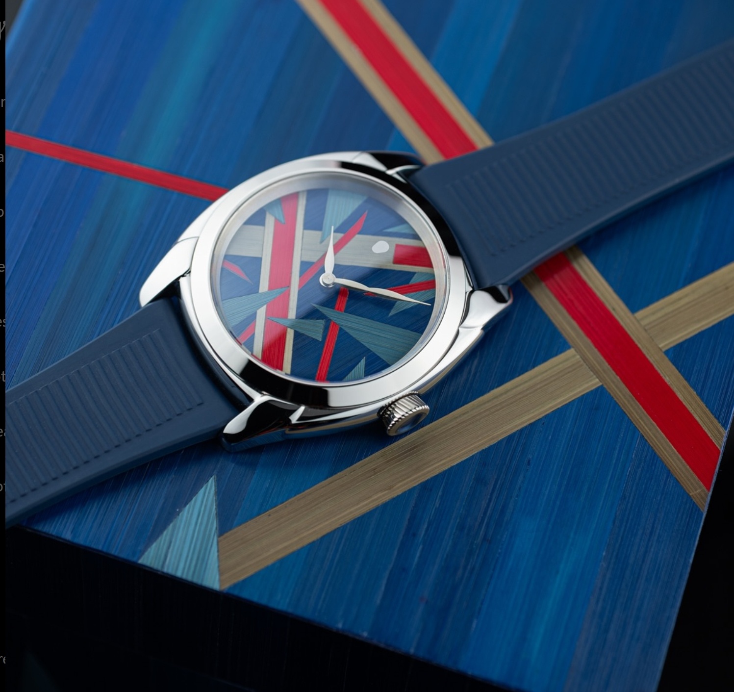 Isotope Marquetry Dial Design by Sophie Scott-Lewis