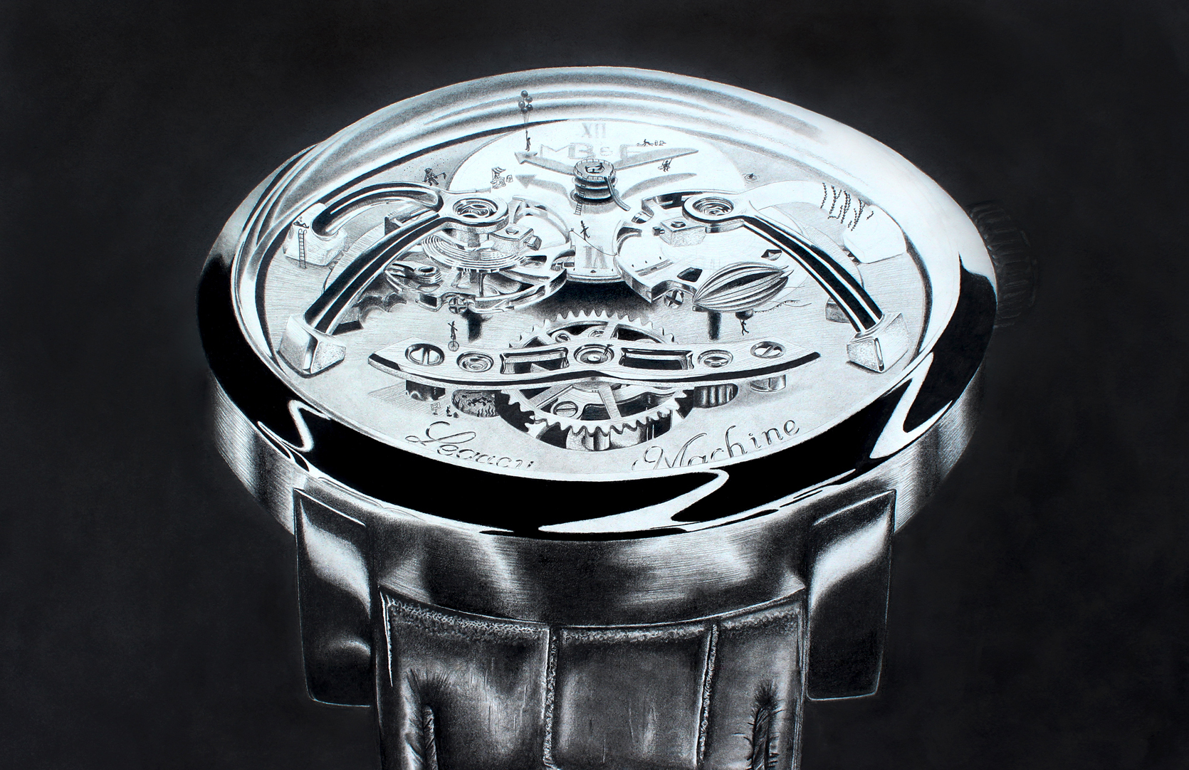 MB&F Legacy Machine in Graphite