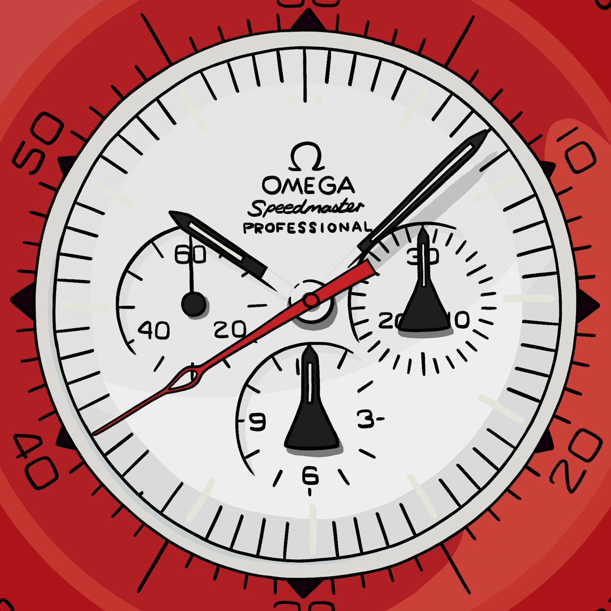 Omega Speedmaster Alaska Edition Dial Close-Up